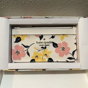 Kate Spade Floral Wallet - White, Yellow, Pink